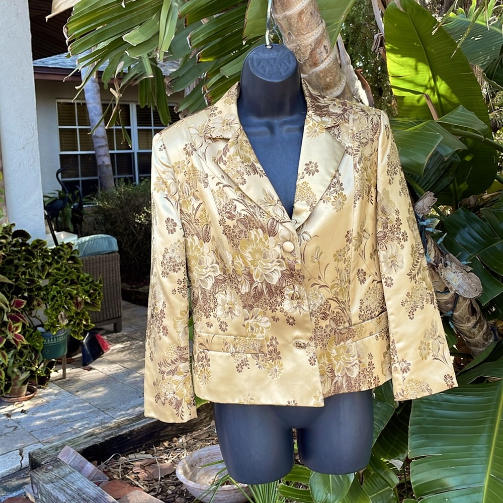 Newport News golden brocade jacket